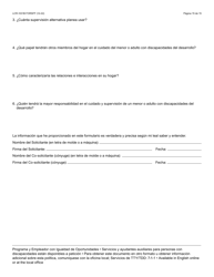 Formulario LCR-1031B-S Hogar De Desarrollo Para Menores O Adultos Guia De Evaluacion Del Cuidador - Arizona (Spanish), Page 15