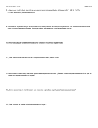 Formulario LCR-1031B-S Hogar De Desarrollo Para Menores O Adultos Guia De Evaluacion Del Cuidador - Arizona (Spanish), Page 3