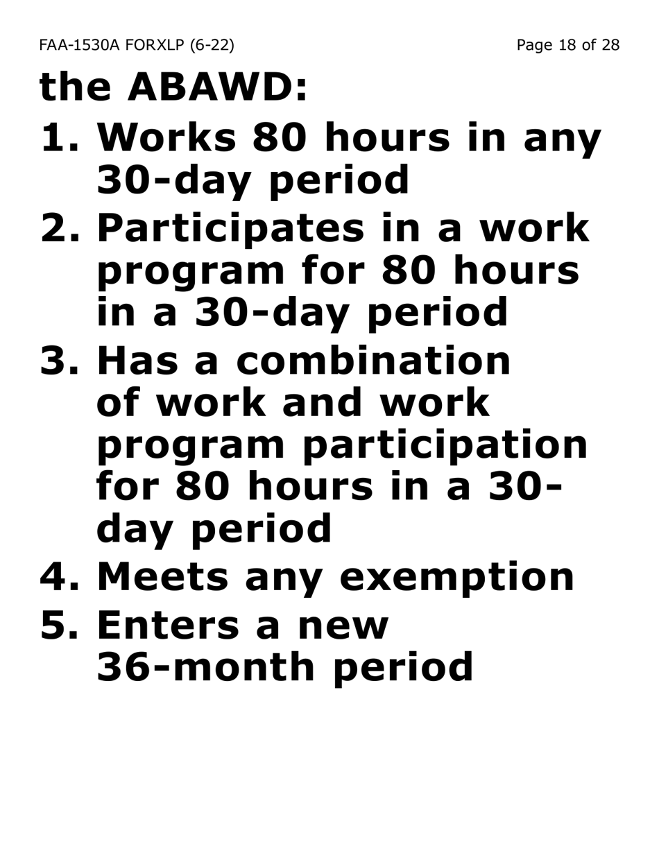Form FAA-1530A-XLP Abawd Participation and Referral - Extra Large Print - Arizona, Page 18