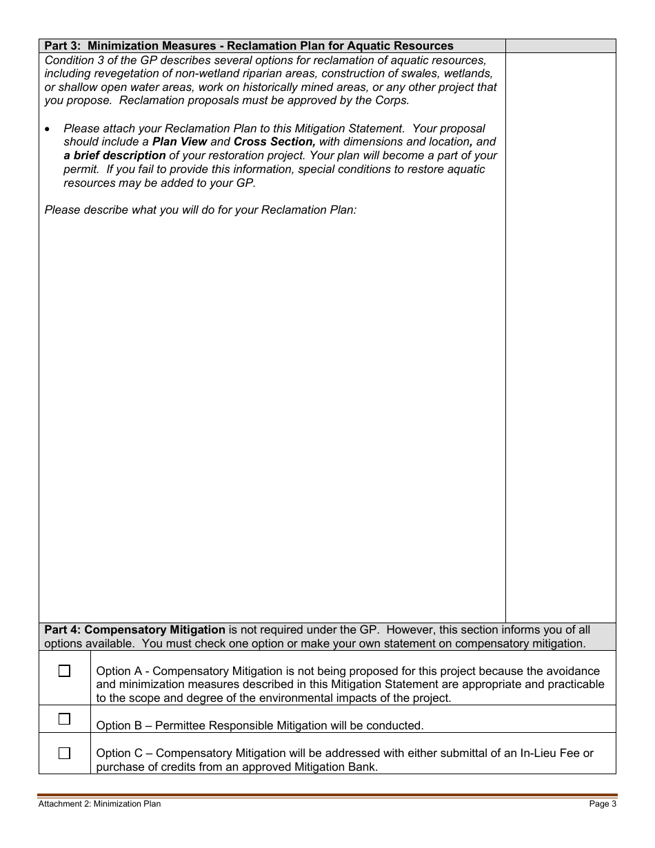 Attachment 2 Minimization Plan, Page 3