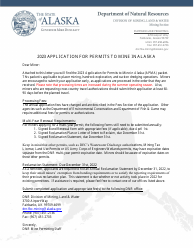 Form 102-4071 Application for Permits to Mine in Alaska (Apma) - Alabama