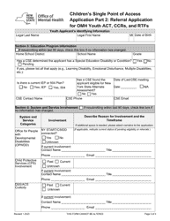 Children&#039;s Single Point of Access Application - Monroe County, New York, Page 12