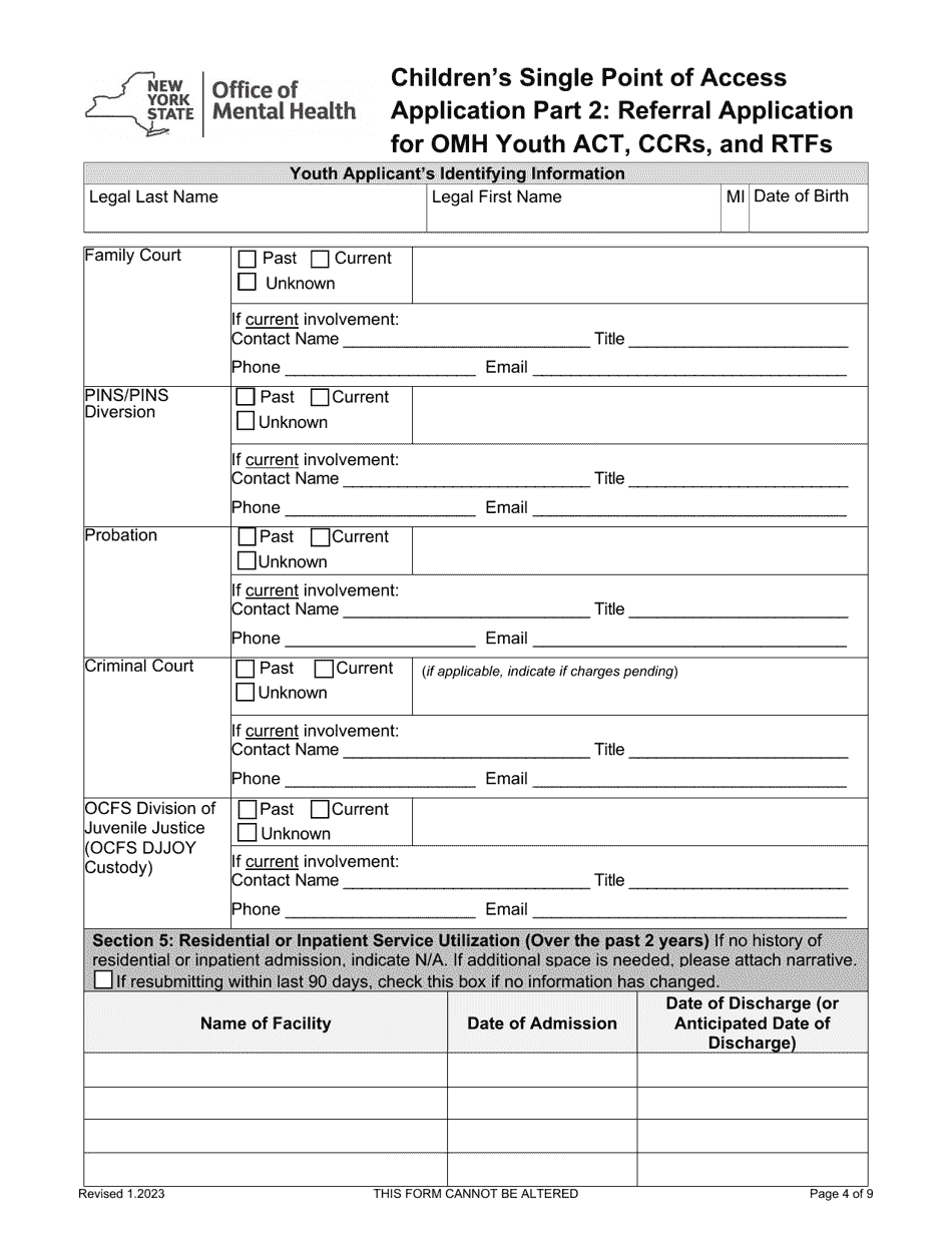 Childrens Single Point of Access Application - Monroe County, New York, Page 13