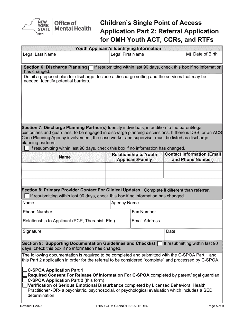 Childrens Single Point of Access Application - Monroe County, New York, Page 14