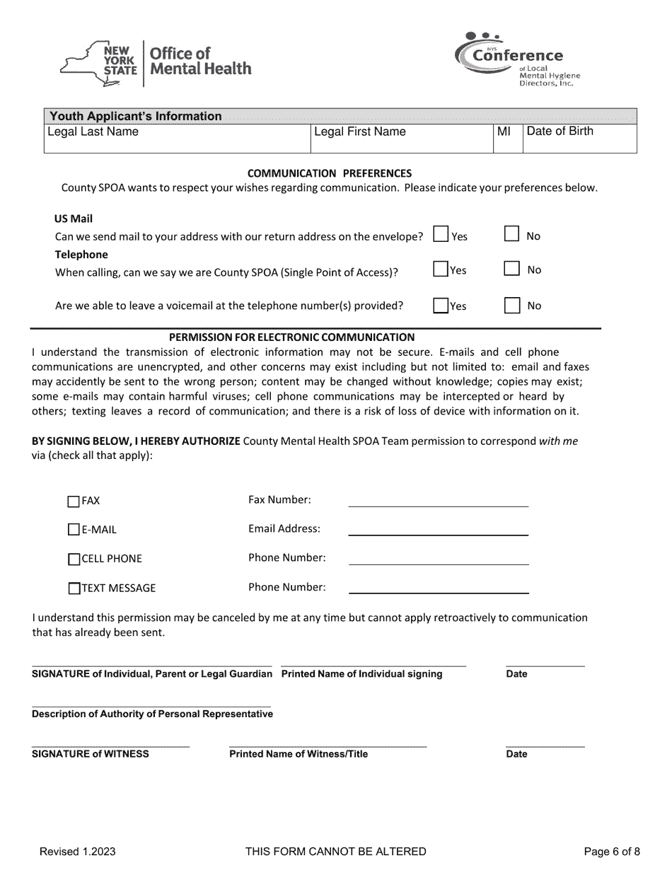 Childrens Single Point of Access Application - Monroe County, New York, Page 7