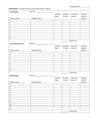 Bordering Vegetated Wetland Determination Form - Massachusetts, Page 8