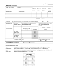 Bordering Vegetated Wetland Determination Form - Massachusetts, Page 9