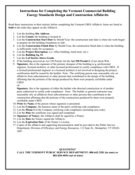 Instructions for 2020 Vermont Commercial Building Energy Standards (Cbes) Certificate and Affidavits - Vermont, Page 2