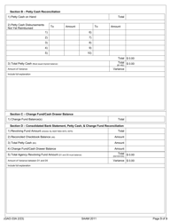 Form GAO-33A Revolving Fund Reconciliation - Arizona, Page 3