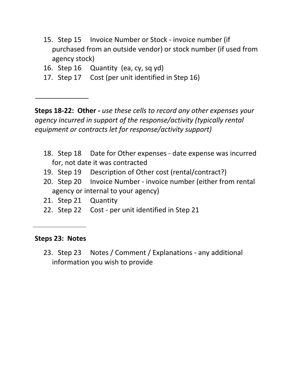 Instructions for Labor, Equipment, Materials, and Others (Lemo) - Arizona, Page 3