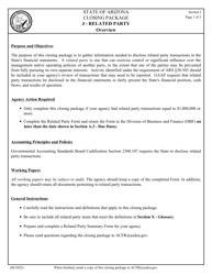 Document preview: Form 51 Section J Closing Package - Related Party - Arizona