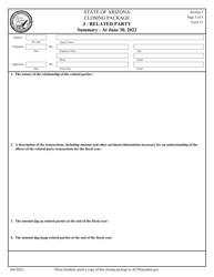 Form 51 Section J Closing Package - Related Party - Arizona, Page 3