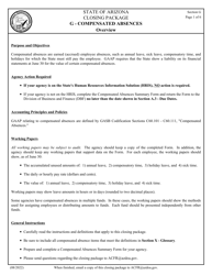 Form 30 Section G Closing Package - Compensated Absences - Arizona