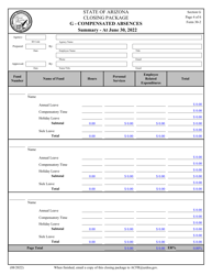 Form 30 Section G Closing Package - Compensated Absences - Arizona, Page 4