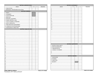 AFMC Form 59 Aircrew Evaluation, Page 2