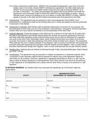 DOT Form 224-301 Utility Preliminary Engineering Agreement - Work by Wsdot - Utility Cost - Washington, Page 4