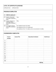 Form K Teacher&#039;s Certificate Level Upgrade - New Brunswick, Canada, Page 2