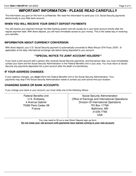 Form SSA-1199-OP141 Direct Deposit Sign-Up Form (Mali), Page 2
