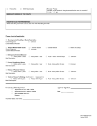 Extended Foster Care Referral Form - Louisiana, Page 2