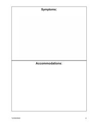 Individualized Health Plan Blank Template - Oklahoma, Page 2