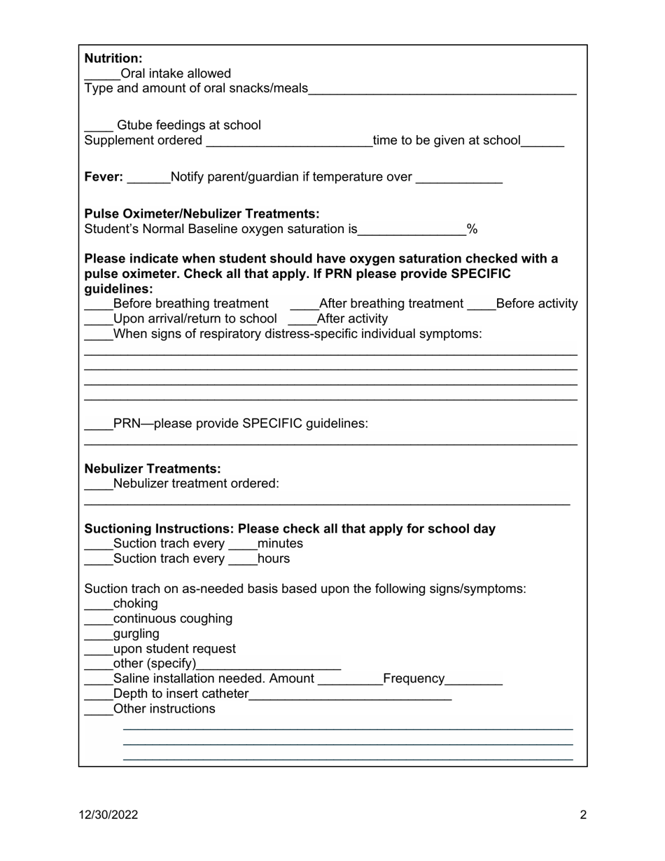 Oklahoma Individualized Health Plan Template Trach Care Fill Out Oklahoma Individualized Health Plan Template Trach Care Fill Out