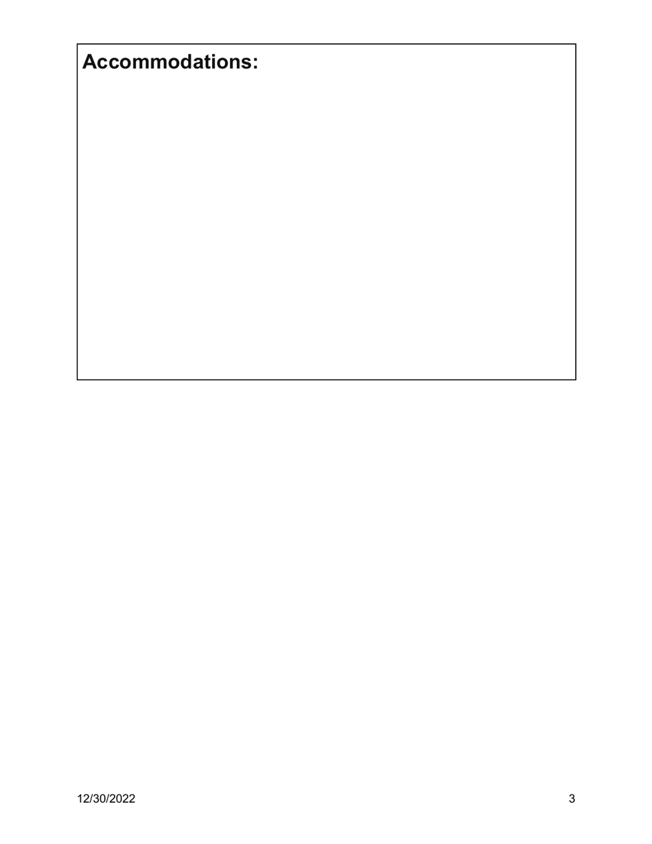 Individualized Health Plan Template - Seizures - Oklahoma, Page 3