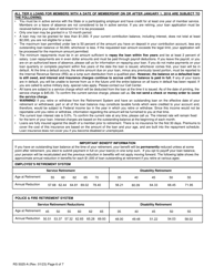 Form RS5025-A Tiers 3, 4, 5 &amp; 6 Loan Application (For Members Covered by Articles 14, 15 or 22) - New York, Page 6