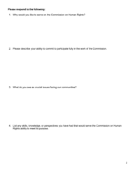 Commission Member Application - Dutchess County, New York, Page 3