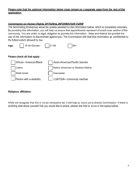 Commission Member Application - Dutchess County, New York, Page 5