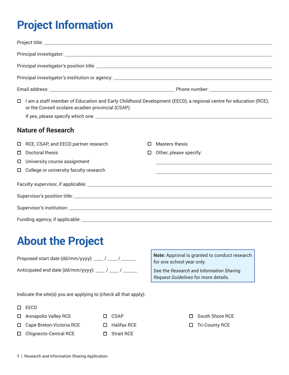 Research and Information Sharing Application - Nova Scotia, Canada, Page 3