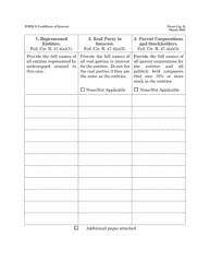 Form 9 Certificate of Interest, Page 2