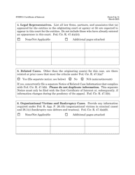 Form 9 Certificate of Interest, Page 3