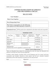 Form 24 Bill of Costs