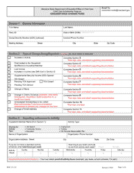 Document preview: Form DOC.231.21C Circumstance Change Form - Child Care Scholarship Program - Maryland