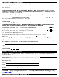 Clinical Laboratory Technologist Form 2 Certification of Professional Education - New York, Page 4