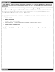 Histotechnician Form 2 Certification of Professional Education - New York, Page 2