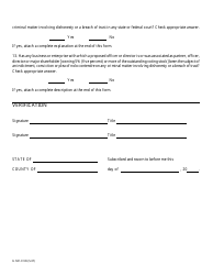 Form IL581-0139 Savings Bank Holding Company Registration - Illinois, Page 2