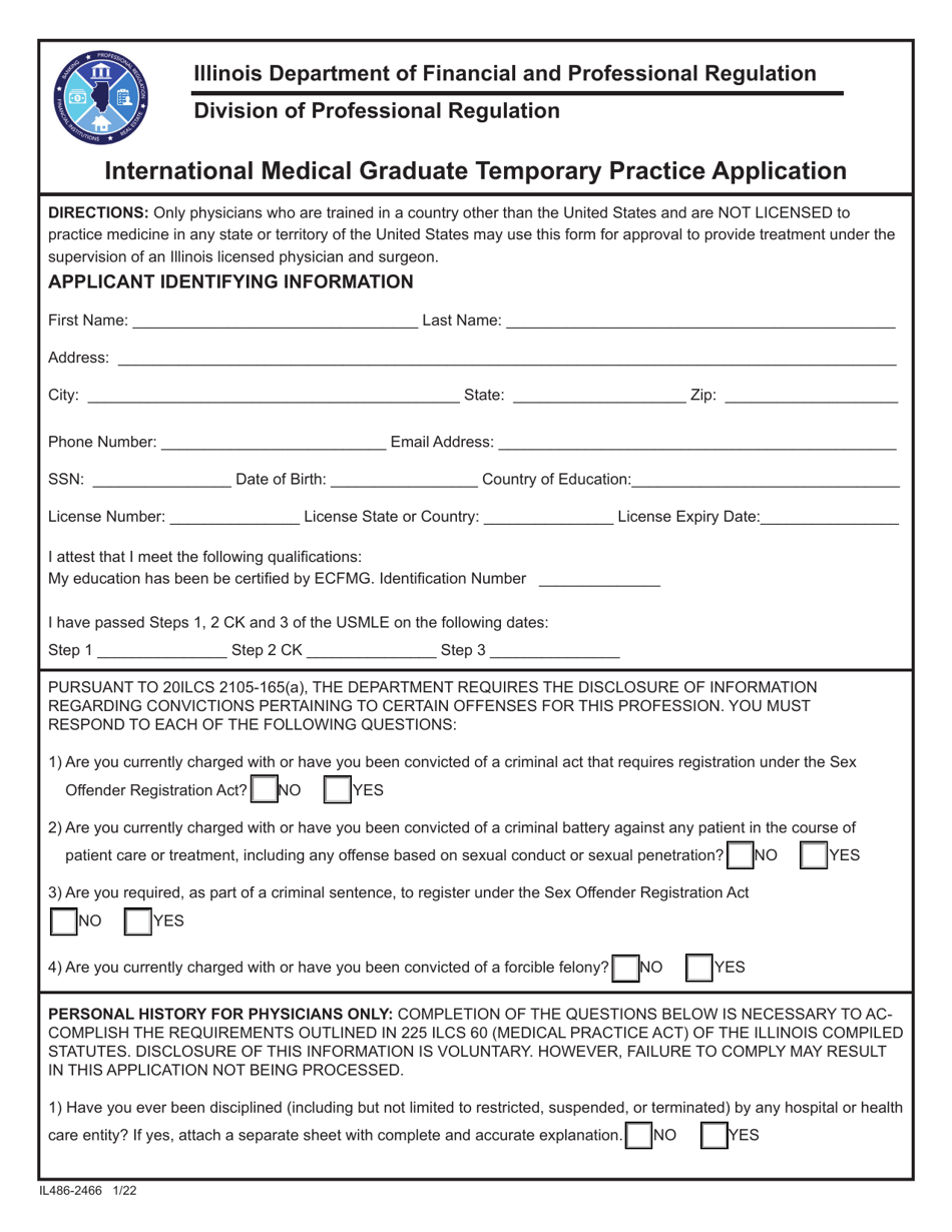 Form IL4862466 Fill Out, Sign Online and Download Fillable PDF
