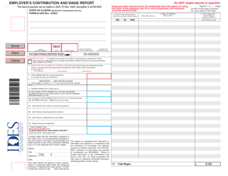 Form UI-3/40 Employer&#039;s Contribution and Wage Report - Illinois, Page 2