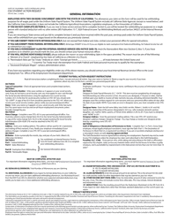 Form STD457 Csu Student Payroll Action Request - California, Page 2