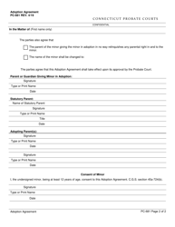 Form PC-681 Adoption Agreement - Connecticut, Page 2