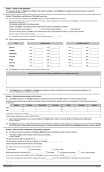 Form FO-0659A Subsidized Educational Daycare Service Agreement - Quebec, Canada, Page 2