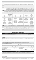 Form FO-0601A Application to Determine Eligibility for the Reduced Contribution - Quebec, Canada, Page 2