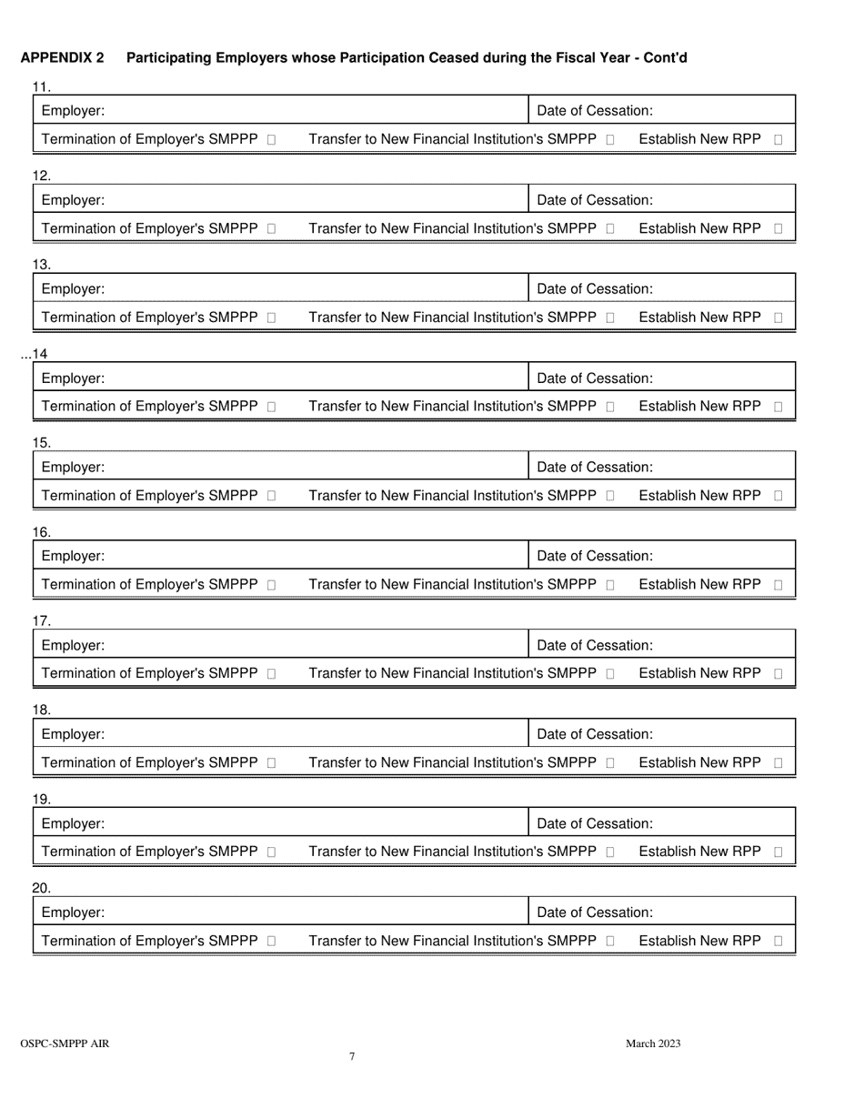Simplified Money Purchase Pension Plan Annual Information Return - Manitoba, Canada, Page 7