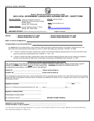 Document preview: Form LGL-EZ Local Government Liaison Zero Expense Report - Short Form - North Carolina, 2023