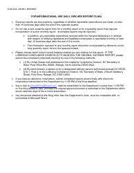 Form LGL-EZ Local Government Liaison Zero Expense Report - Short Form - North Carolina, Page 2