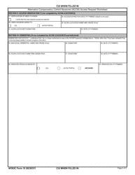 AFSOC Form 10 Alternatinve Compensatory Control Measures (Accm) Access Requeat Worksheet, Page 2