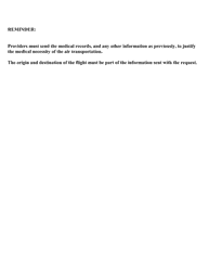 Form PA-15 Request for Prior Authorization of Air Ambulance Services - Louisiana, Page 3