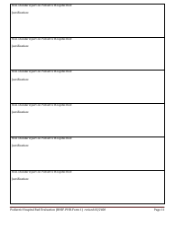 BHSF-PHB Form 1 Pediatric Hospital Bed Evaluation - Louisiana, Page 11