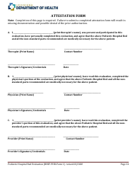 BHSF-PHB Form 1 Pediatric Hospital Bed Evaluation - Louisiana, Page 14